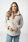 Ryan 1/4 Zip Sherpa - Camel