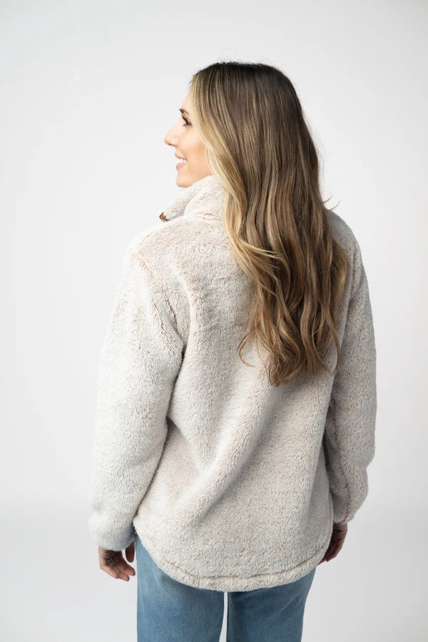 Ryan 1/4 Zip Sherpa - Camel