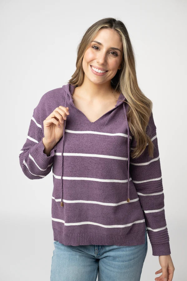 Maddie Striped Hoodie - 2 Colors