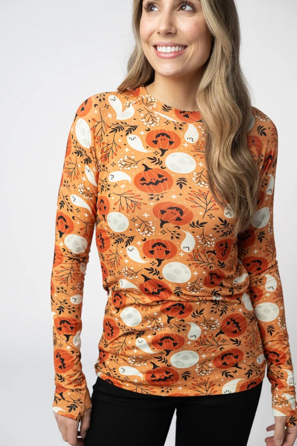Blair Long Sleeve Top - Halloween Patterns