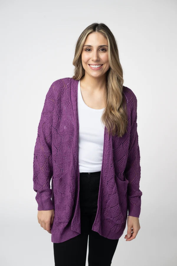 Open Knit Cardigan- 3 Colors