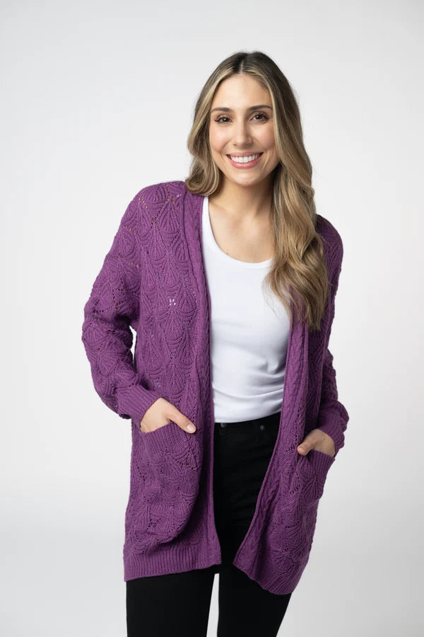 Open Knit Cardigan- 3 Colors