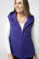 Heather Geometric Hooded Vest - 3 Colors
