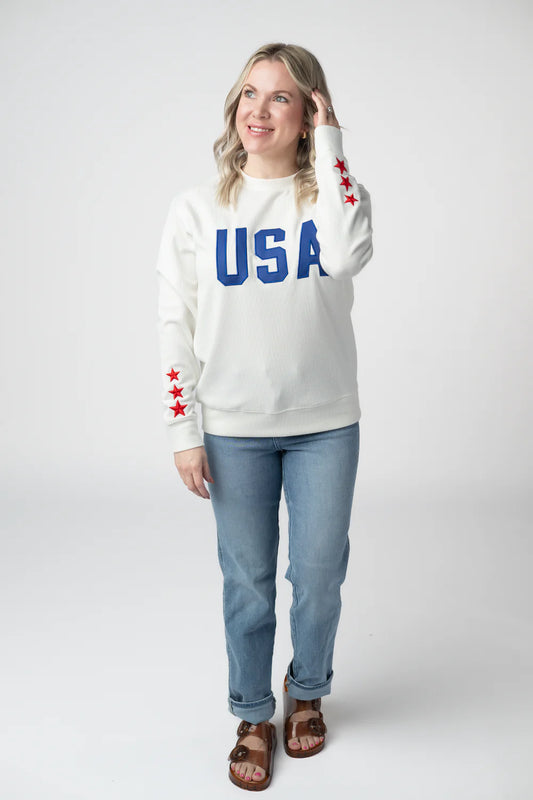 Corrine Embroidered Pullover Americana (4 Prints)