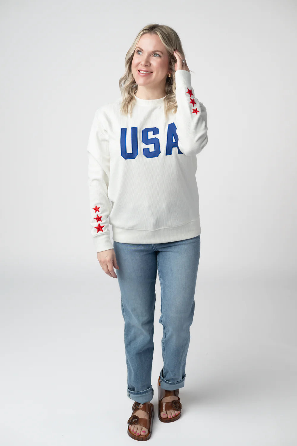 Corrine Embroidered Pullover Americana (4 Prints)