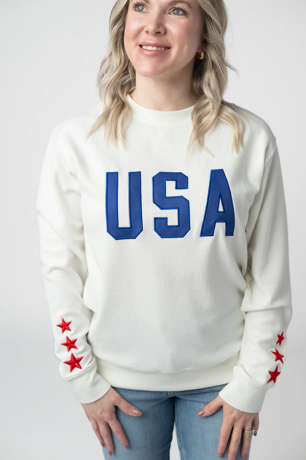 Corrine Embroidered Pullover Americana (4 Prints)