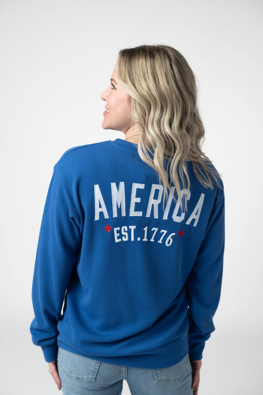 Corrine Embroidered Pullover Americana (4 Prints)