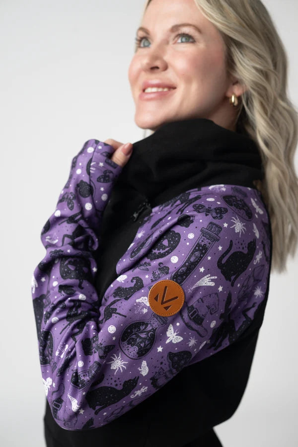 Zoey ZipCowl Sweatshirt - 2 Halloween Colors