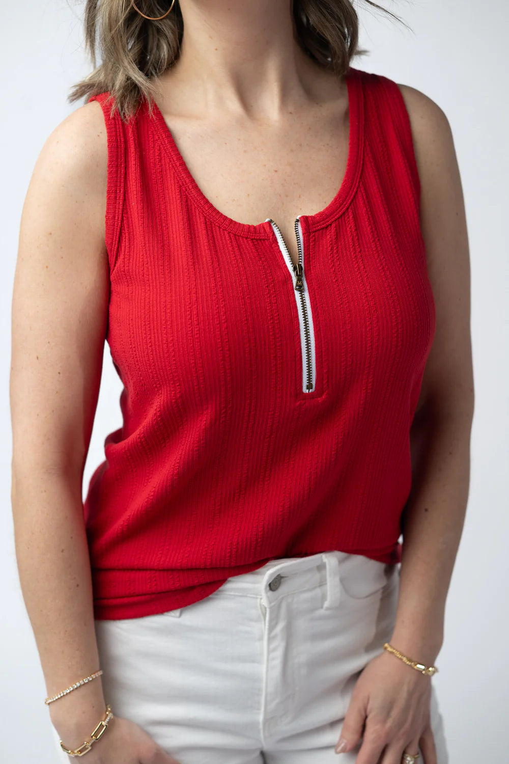 Mila Zipper Tank (4 Colors)