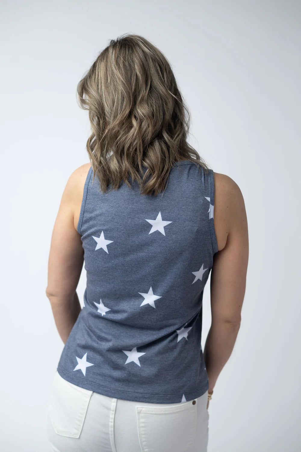 Faded Navy Stars Tank + Shorts