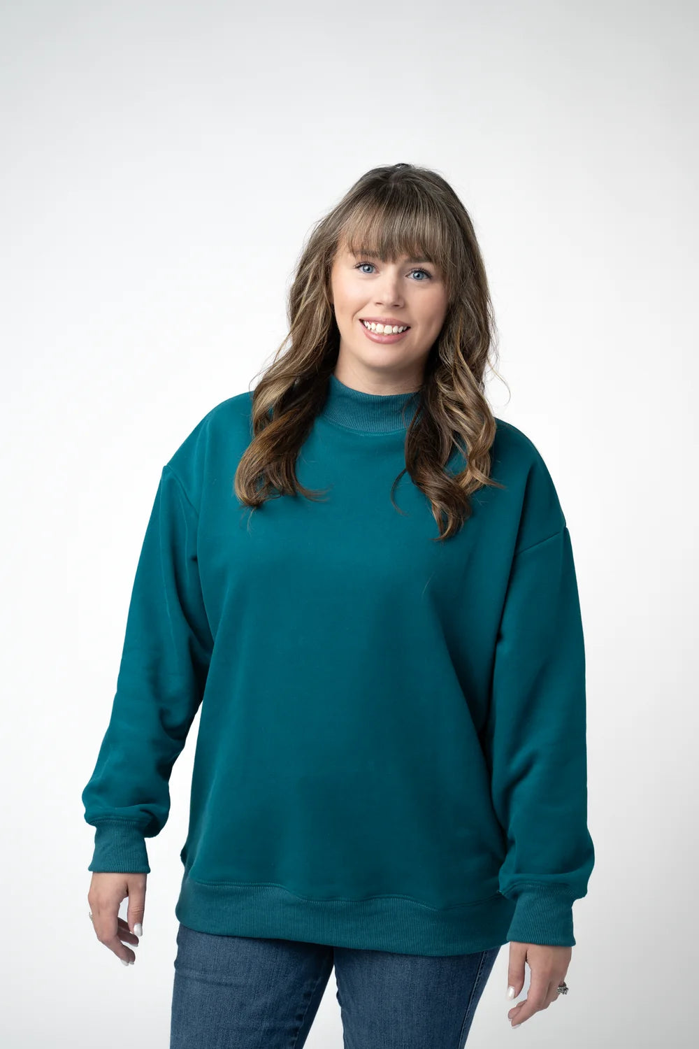 Marley Mock Neck Sweatshirt- 6 Colors