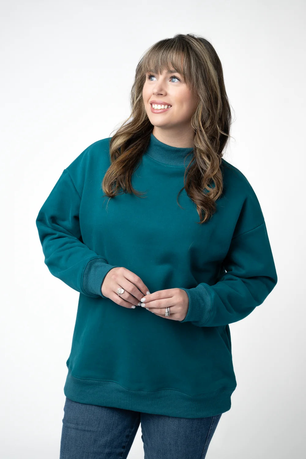 Marley Mock Neck Sweatshirt- 6 Colors