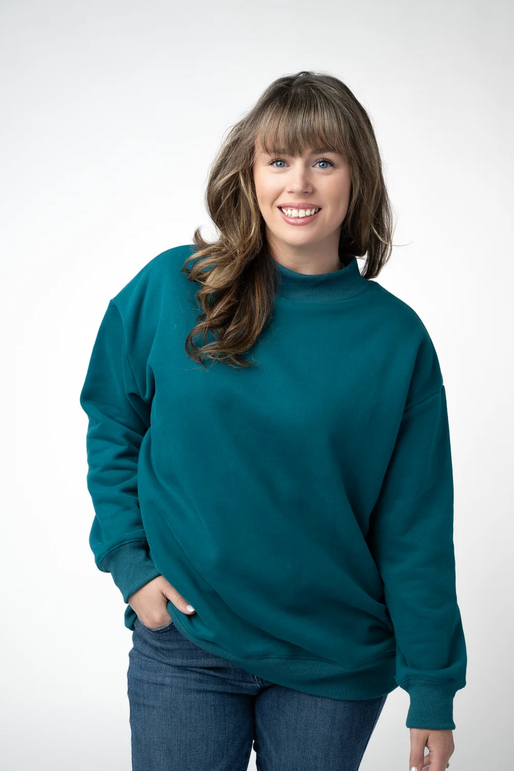 Marley Mock Neck Sweatshirt- 6 Colors
