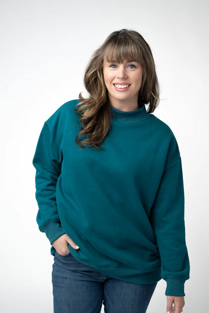 Marley Mock Neck Sweatshirt- 6 Colors