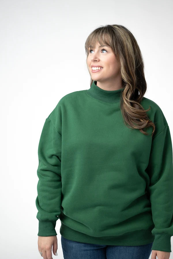 Marley Mock Neck Sweatshirt- 6 Colors