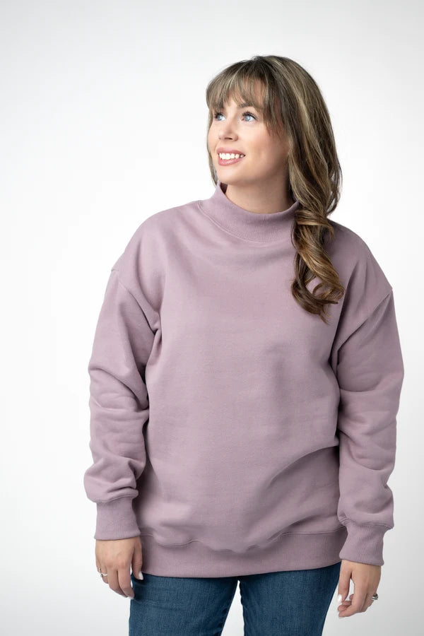 Marley Mock Neck Sweatshirt- 6 Colors