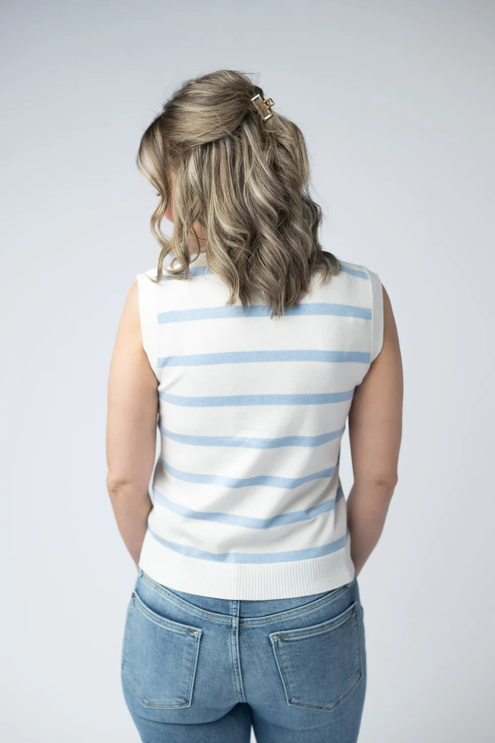 Lucy Striped Button Tank - 3 Colors