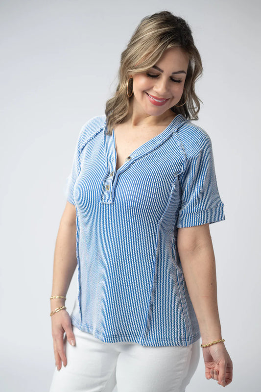 Juliette Button Top (2 Colors)