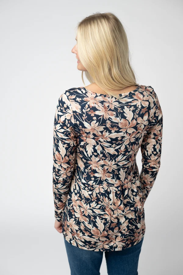 Long Sleeve Sarah Ruffle Top - 3 Patterns
