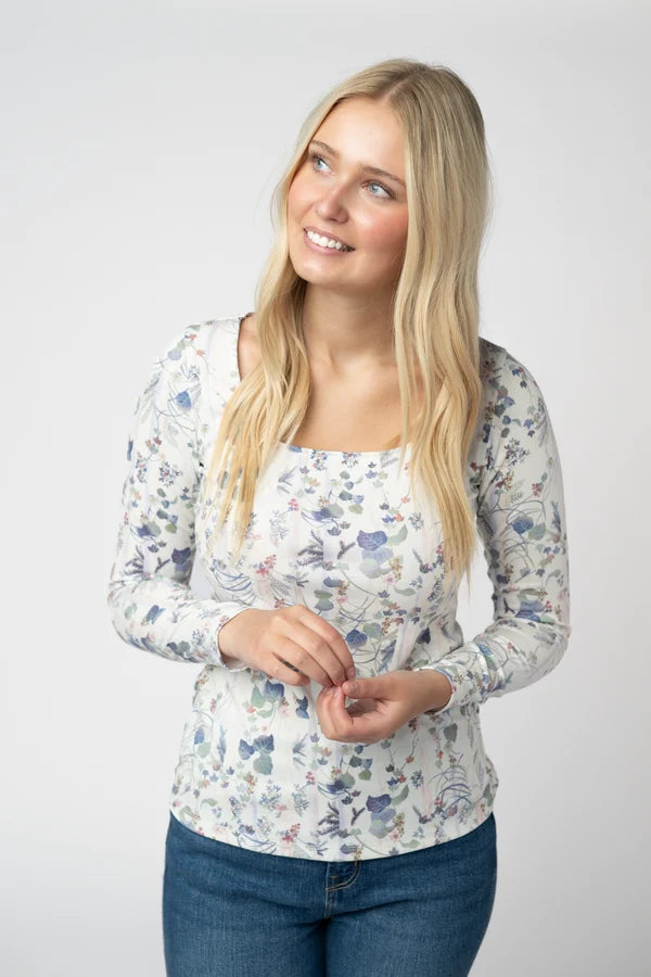 Alyssa Long Sleeve Top -5 Colors/Patterns