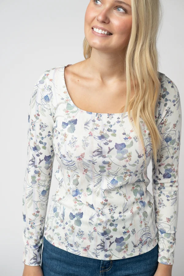 Alyssa Long Sleeve Top -5 Colors/Patterns