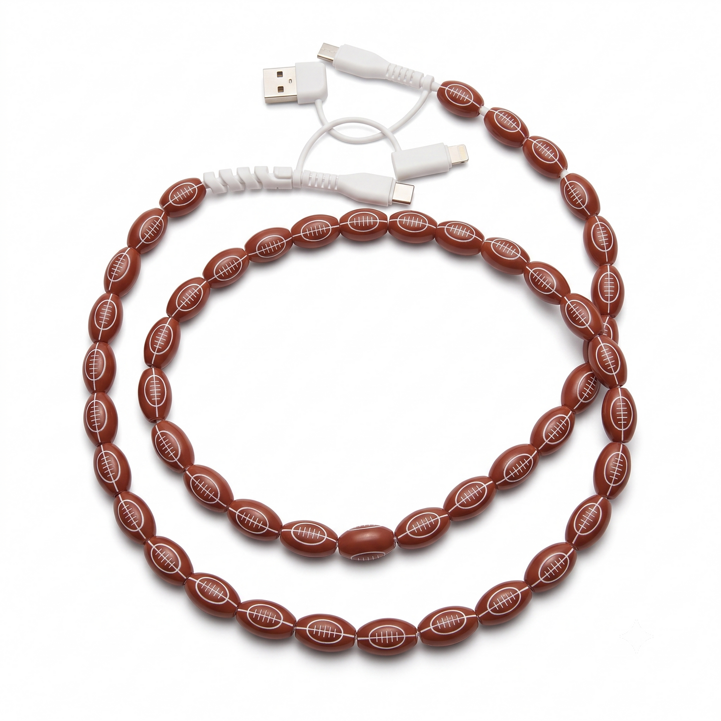 Beaded 4-in-1 Charging Cable | USB-C, Lightning & USB Compatible