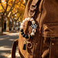 Pet Lover Silicone Beaded Wristlet Keychain