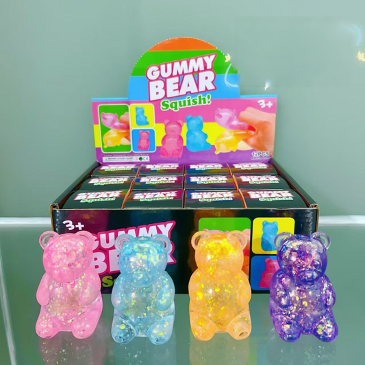 Glitter Gummy Bear Squishies