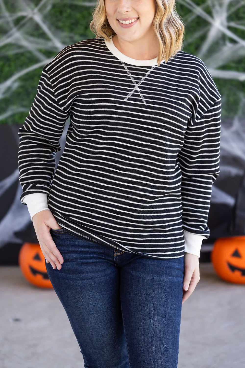 Lola Striped Thermal Top - 2 Patterns
