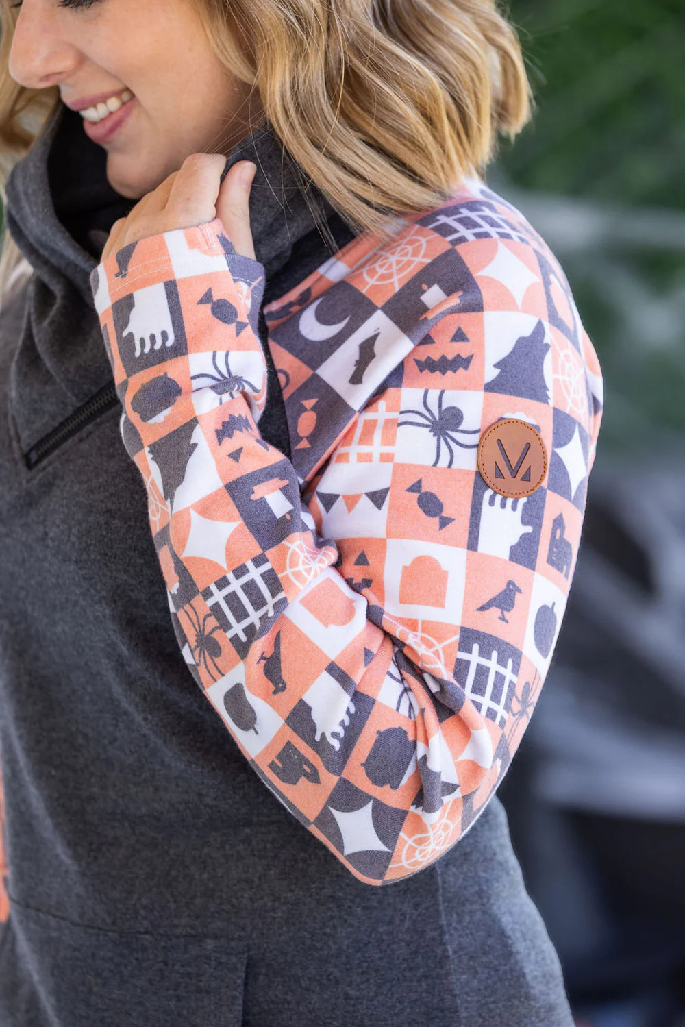 Zoey ZipCowl Sweatshirt - 2 Halloween Options