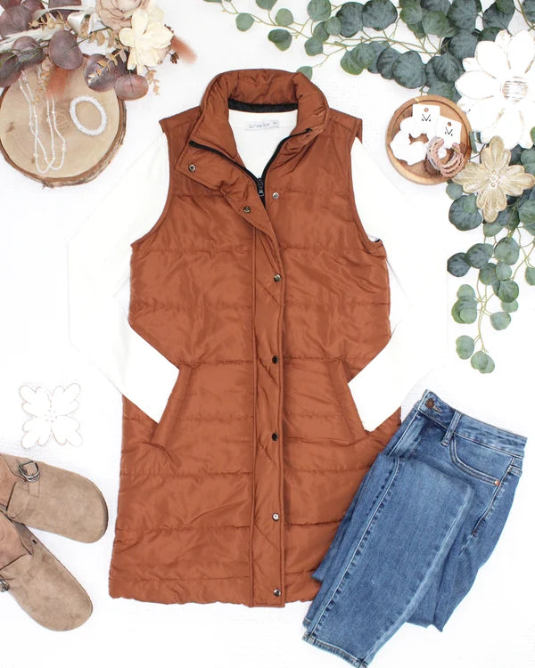 Harlow Long Vest - 10 Colors
