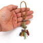 Natural Stone Crescent Moon Hanging Charm – Car Charm, Purse Charm & Decorative Pendant