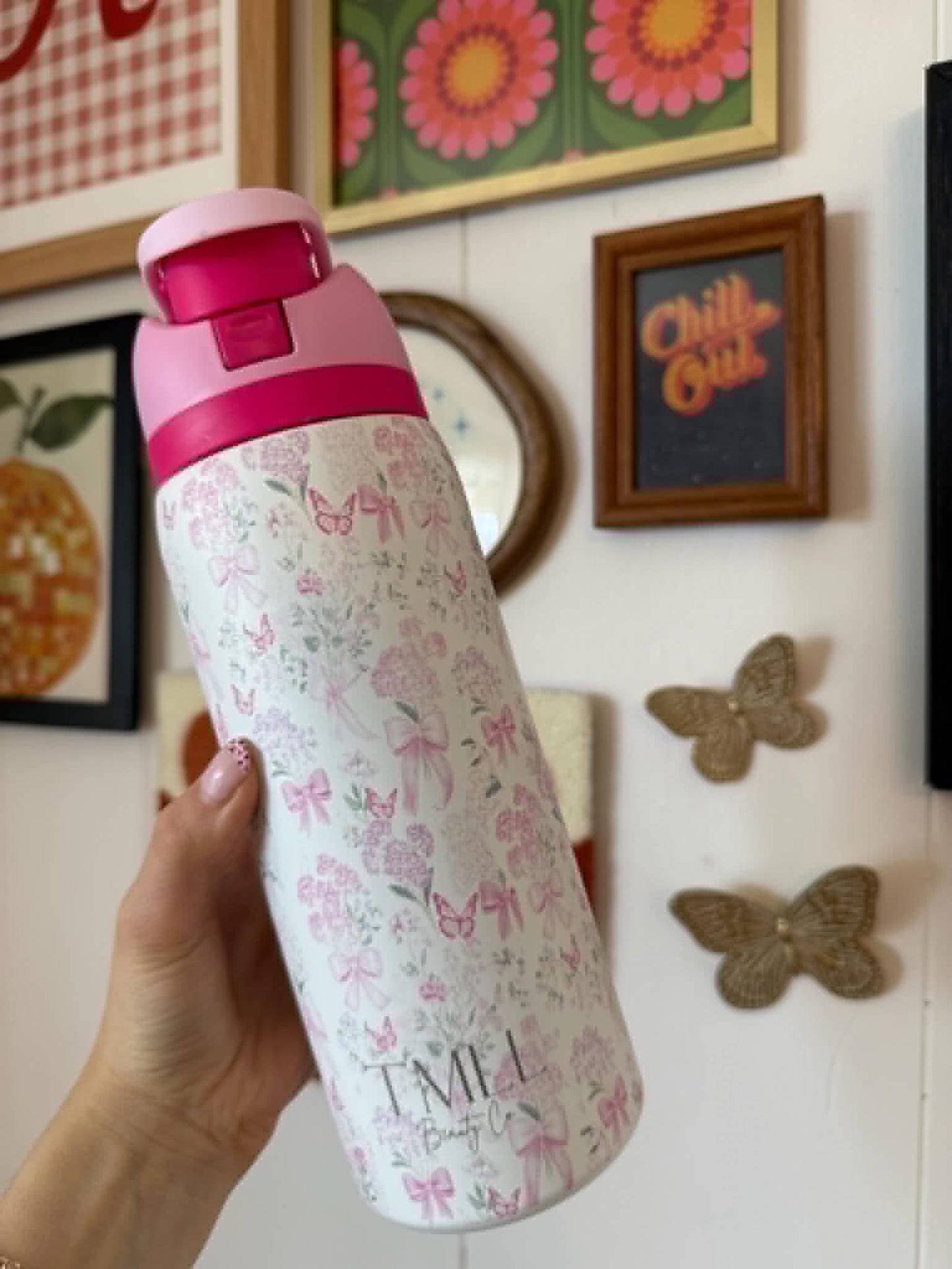 32oz Floral Hydration Bottles (PRE-ORDER / 4 Options)