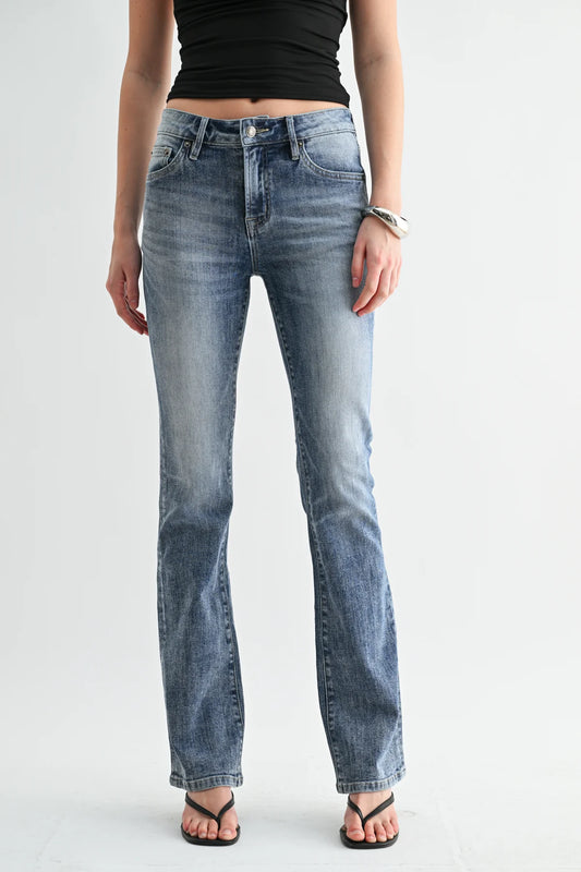 The Savannah Mid Rise Bootcut Jeans