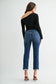 The Aspen Mid Rise Straight Crop Jeans