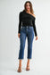 The Aspen Mid Rise Straight Crop Jeans