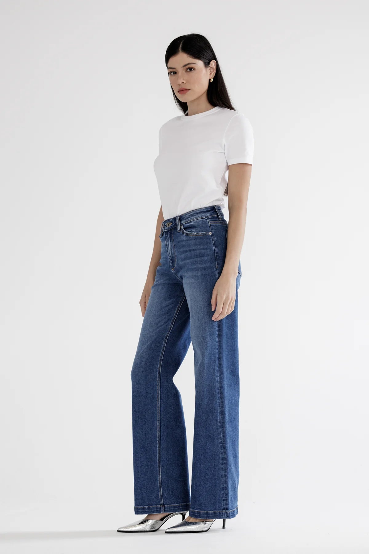 The Sienna Stretch Wide Leg Jeans