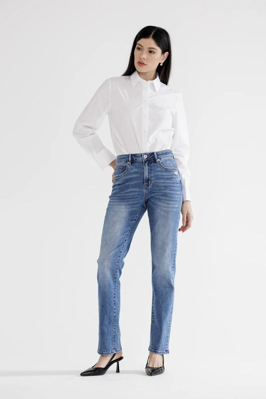 The Everly Slim Straight Jeans