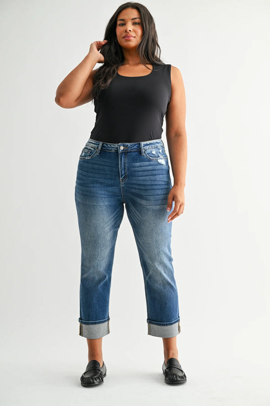 The Willow Mid Rise Straight Jeans