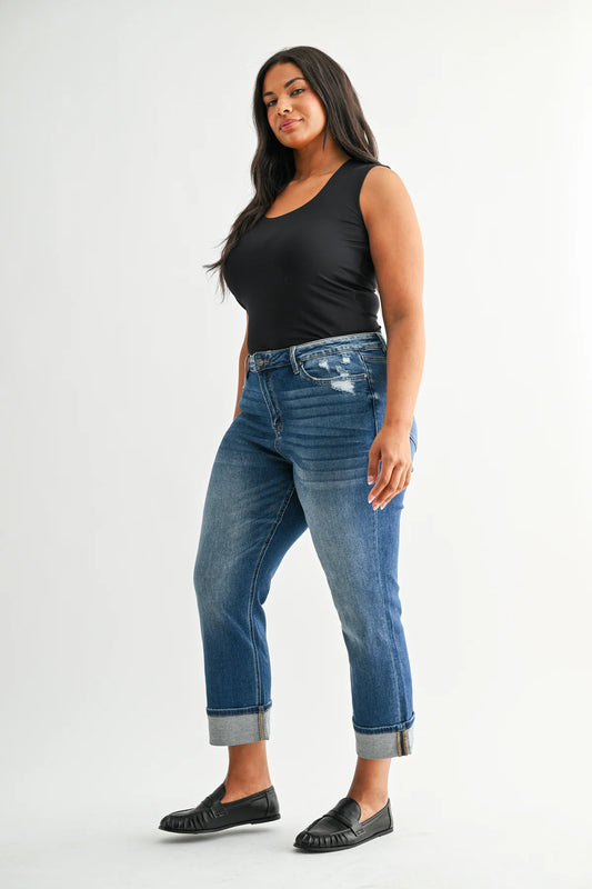 The Willow Mid Rise Straight Jeans