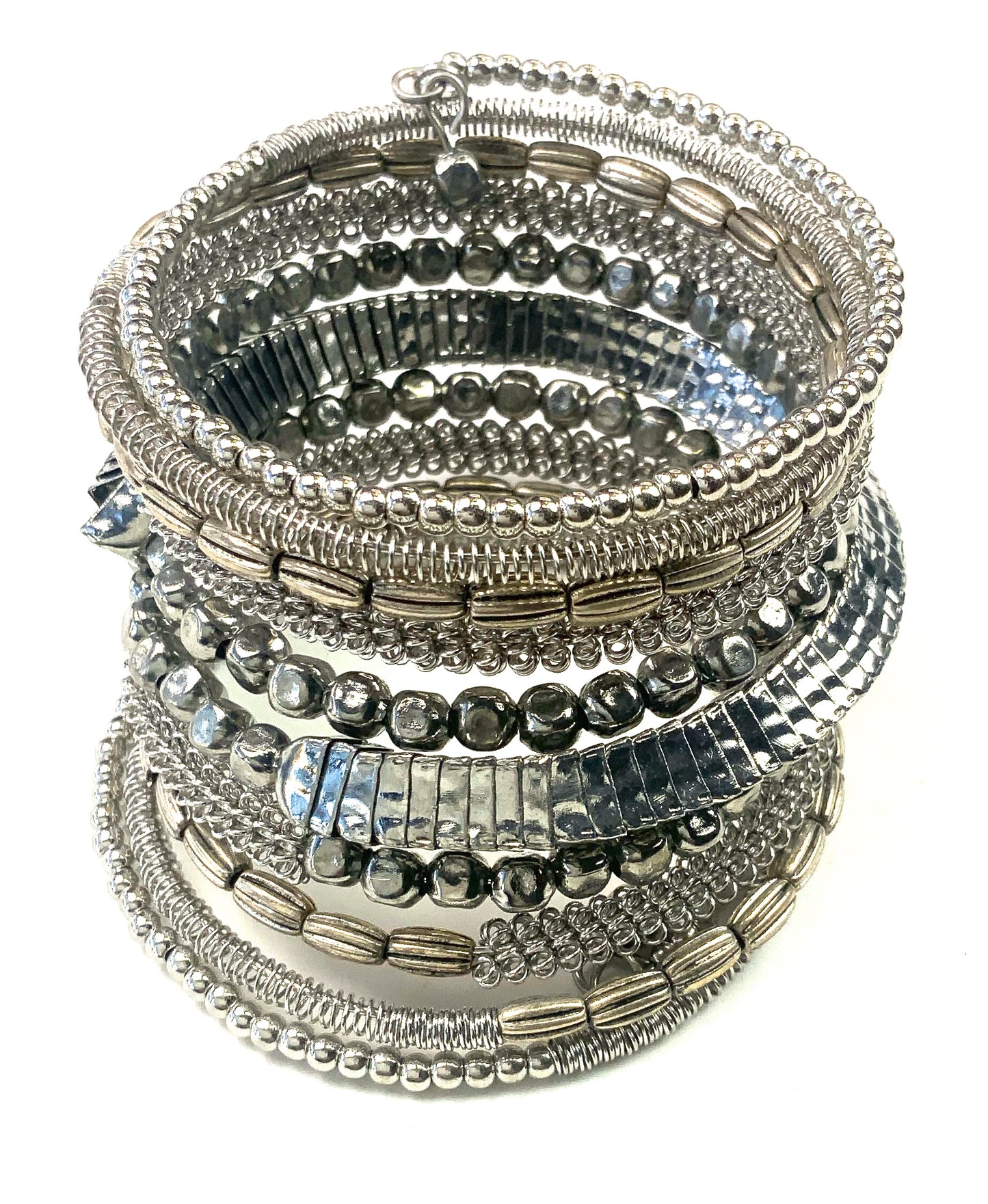 Silver Lining Coil Bracelet