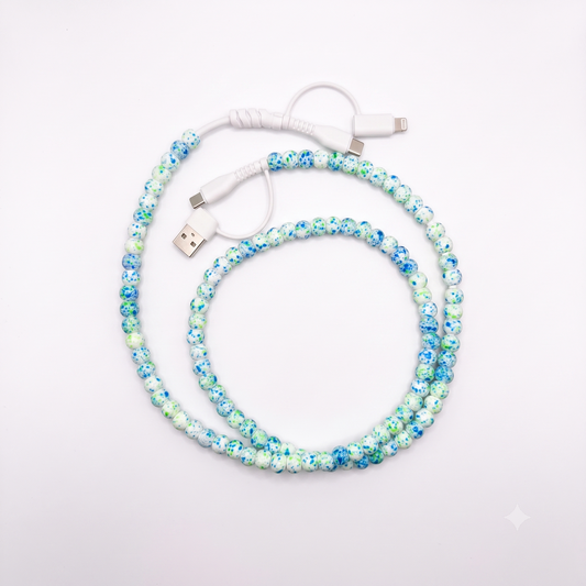 Beaded 4-in-1 Charging Cable | USB-C, Lightning & USB Compatible