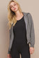 Luxe Funnel Neck Zip Cardigan