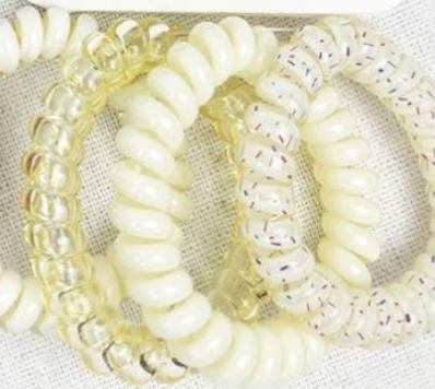 Neutral Colored Spiral Hair Ties