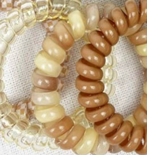 Neutral Colored Spiral Hair Ties