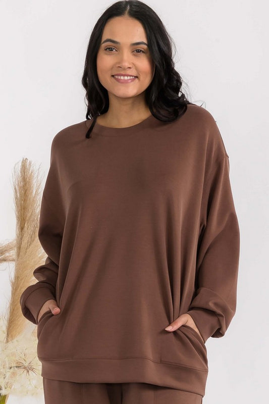 Sofie Soft Oversized Pocket Top