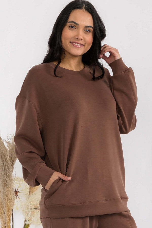 Sofie Soft Oversized Pocket Top