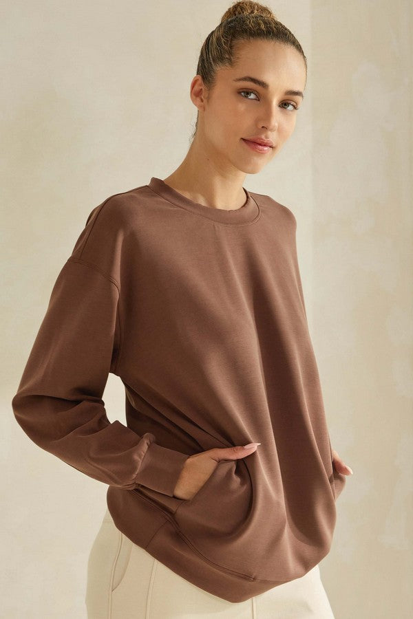 Sofie Soft Oversized Pocket Top