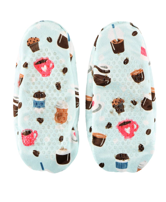Coffee First Fuzzy Feet: L/XL