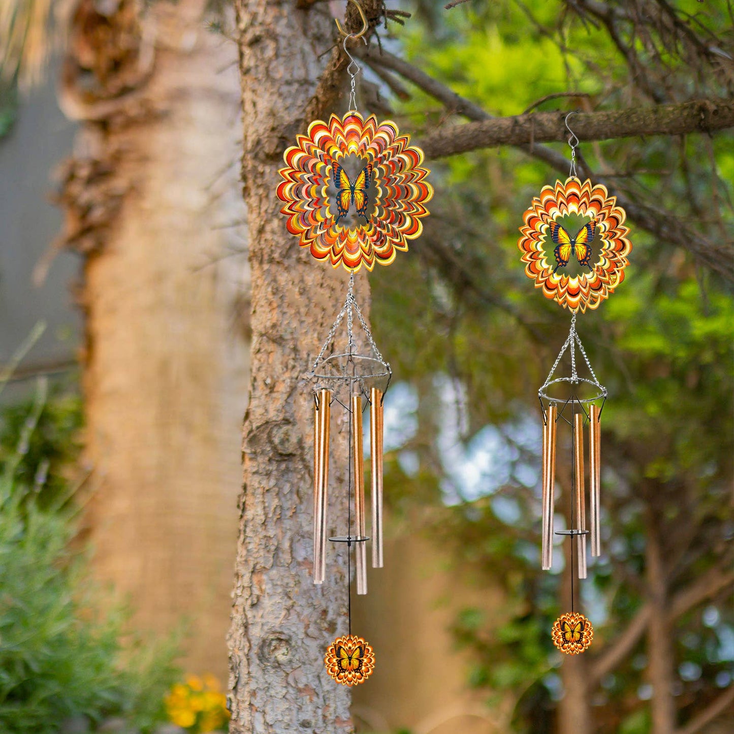 Mandala Spinning Wind Chimes